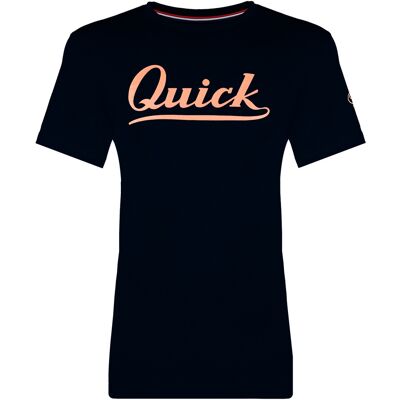 Quick-Q1905 Dames T-shirt Parel Donkerblauw/Zalmroze L Quick-Q1905 Dames T-shirt Parel Donkerblauw/Zalmroze L