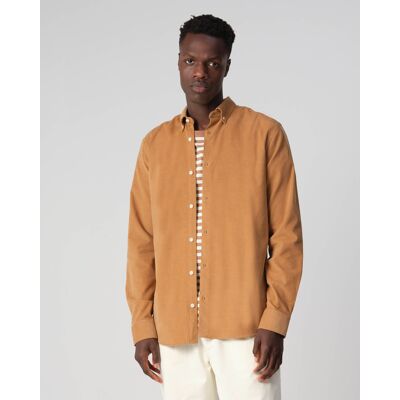 J.C. RAGS Heren Casual Overhemd Bruin In Maat: XXL J.C. RAGS Heren Casual Overhemd Bruin In Maat: XXL