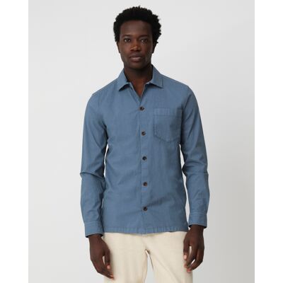 J.C. RAGS Heren Casual Overhemd Blauw In Maat: XXL J.C. RAGS Heren Casual Overhemd Blauw In Maat: XXL