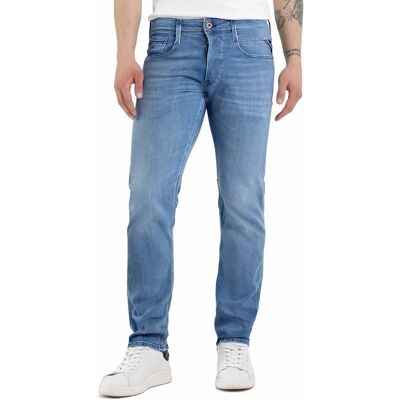 Replay Heren Touch Anbass Jeans Blauw In Maat: 30/34 Replay Heren Touch Anbass Jeans Blauw In Maat: 30/34