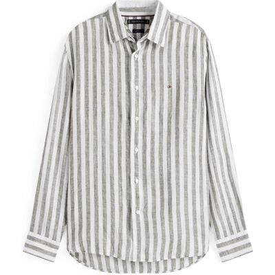 Tommy Hilfiger Heren Casual Overhemd Groen In Maat: XXL Tommy Hilfiger Heren Casual Overhemd Groen In Maat: XXL