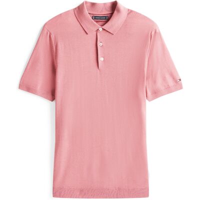 Tommy Hilfiger Heren Polo Korte Mouw Roze In Maat: M Tommy Hilfiger Heren Polo Korte Mouw Roze In Maat: M