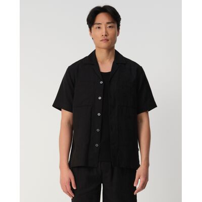 J.C. RAGS Heren Aaron Jacquard Casual Overhemd Zwart In Maat: XL J.C. RAGS Heren Aaron Jacquard Casual Overhemd Zwart In Maat: XL