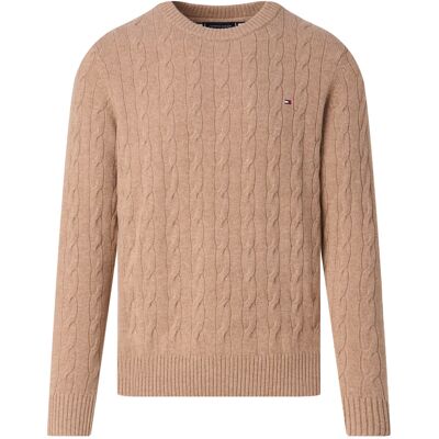 Tommy Hilfiger Heren Trui O-hals Beige In Maat: XXL Tommy Hilfiger Heren Trui O-hals Beige In Maat: XXL