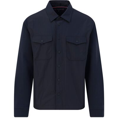 Tommy Hilfiger Heren Overshirt Blauw In Maat: XXL Tommy Hilfiger Heren Overshirt Blauw In Maat: XXL