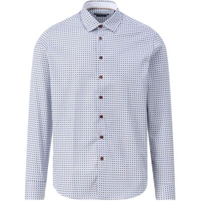Bugatti Heren Casual Overhemd Blauw In Maat: M Bugatti Heren Casual Overhemd Blauw In Maat: M