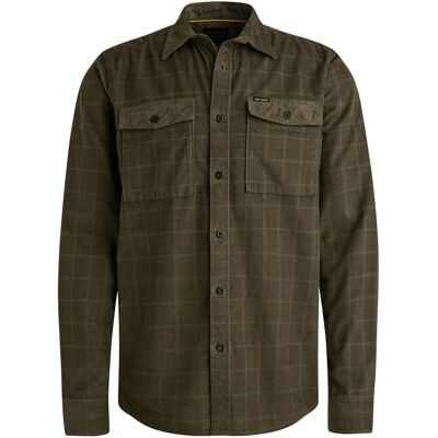 PME Legend Heren Casual Overhemd Groen In Maat: L PME Legend Heren Casual Overhemd Groen In Maat: L