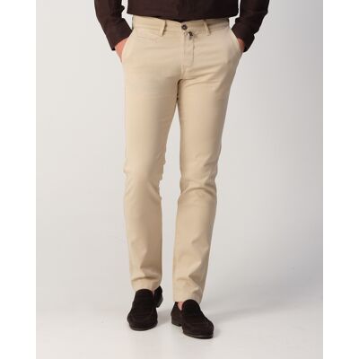 Pierre Cardin Heren Castres Chino Beige In Maat: 33/32 Pierre Cardin Heren Castres Chino Beige In Maat: 33/32