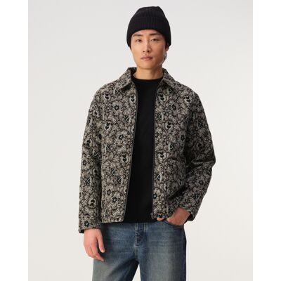 J.C. RAGS Heren Overshirt Benji Jacquard Pine Bark Brown Dessin In Maat: M J.C. RAGS Heren Overshirt Benji Jacquard Pine Bark Brown Dessin In Maat: M