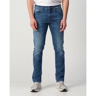 Replay Heren Grover Hyperflex Jeans Blauw In Maat: 33/32 Replay Heren Grover Hyperflex Jeans Blauw In Maat: 33/32