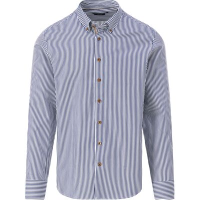 Bugatti Heren Casual Overhemd Donkerblauw In Maat: XXXL Bugatti Heren Casual Overhemd Donkerblauw In Maat: XXXL