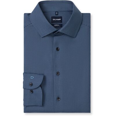OLYMP Heren Business Overhemd Blauw In Maat: 39 OLYMP Heren Business Overhemd Blauw In Maat: 39