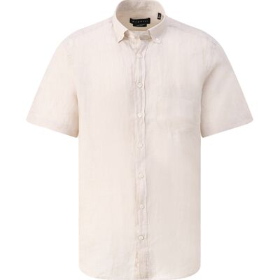 Bugatti Heren Casual Overhemd Beige In Maat: XXL Bugatti Heren Casual Overhemd Beige In Maat: XXL