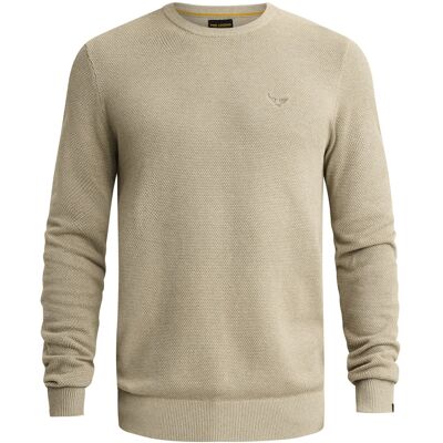 PME Legend Heren Trui Ronde Hals Beige In Maat: XXL PME Legend Heren Trui Ronde Hals Beige In Maat: XXL