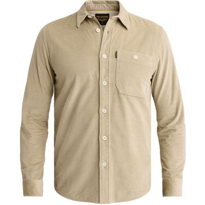 PME Legend Heren Casual Overhemd Beige In Maat: XXXL PME Legend Heren Casual Overhemd Beige In Maat: XXXL