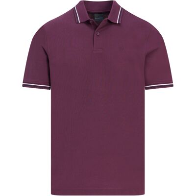 Bugatti Heren Polo Paars In Maat: XXXL Bugatti Heren Polo Paars In Maat: XXXL