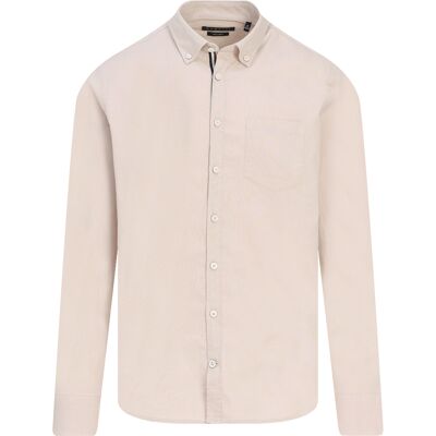 Bugatti Heren Casual Overhemd Beige In Maat: XXXL Bugatti Heren Casual Overhemd Beige In Maat: XXXL