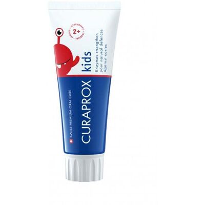 Curaprox Kids Tandpasta Aardbei 2+ Jaar 60ml Curaprox Kids Tandpasta Aardbei 2+ Jaar 60ml