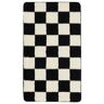 RugVista Luca Chess Vloerkleed - Zwart / Gebroken wit 67x117
