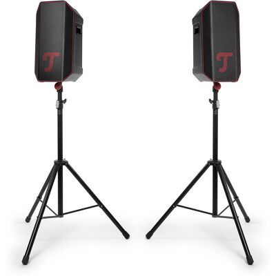 Teufel ROCKSTER NEO stereo set + K&M speaker stands Zwart Teufel ROCKSTER NEO stereo set + K&M speaker stands Zwart