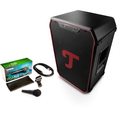 Teufel ROCKSTER NEO + Shure PGA58 Zwart Teufel ROCKSTER NEO + Shure PGA58 Zwart