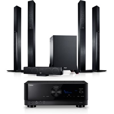 Teufel LT 4 + Yamaha RX-V6A Zwart Teufel LT 4 + Yamaha RX-V6A Zwart