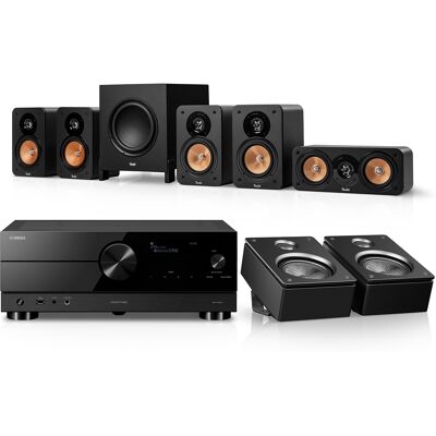 Teufel ULTIMA 20 Surround + Yamaha RX-A2A voor Dolby Atmos 5.1.2 Zwart Teufel ULTIMA 20 Surround + Yamaha RX-A2A voor Dolby Atmos 5.1.2 Zwart