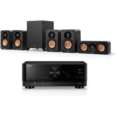 Teufel ULTIMA 20 Surround + Yamaha RX-V4A Zwart Teufel ULTIMA 20 Surround + Yamaha RX-V4A Zwart
