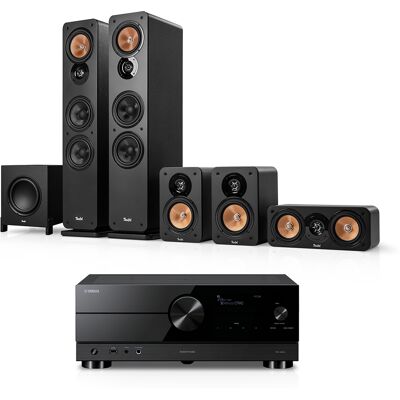 Teufel ULTIMA 40 Surround + Yamaha RX-A2A Zwart Teufel ULTIMA 40 Surround + Yamaha RX-A2A Zwart