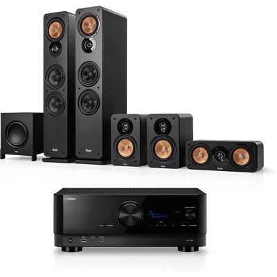 Teufel ULTIMA 40 Surround + Yamaha RX-V6A Zwart Teufel ULTIMA 40 Surround + Yamaha RX-V6A Zwart