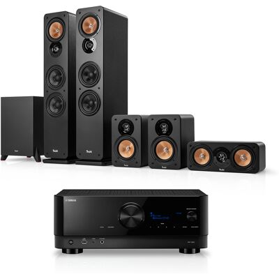 Teufel ULTIMA 40 Surround + Yamaha RX-V6A Zwart Teufel ULTIMA 40 Surround + Yamaha RX-V6A Zwart