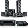 Teufel Theater 500 Surround + Denon X3800H voor Dolby Atmos  Zwart