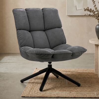 Draaibare fauteuil antraciet Eleonora Daan Draaibare fauteuil antraciet Eleonora Daan