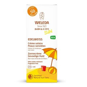 Weleda Edelweiss Zonnecrème Gevoelige Huid SPF50 Zonbescherming 50 ml