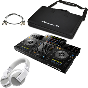 Pioneer DJ XDJ-RR + HDJ-X5BT wit + flightbag + XLR-kabelset