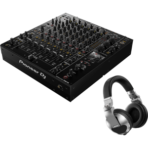 DJ DJM-V10 + Pioneer HDJ-X10-S DJ koptelefoon zilver