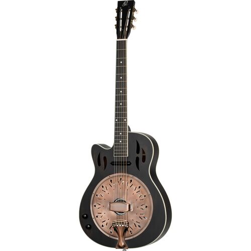 Ortega Americana Series RRG40CE-DBK-L Resonator Guitar linkshandige E/A resonatorgitaar