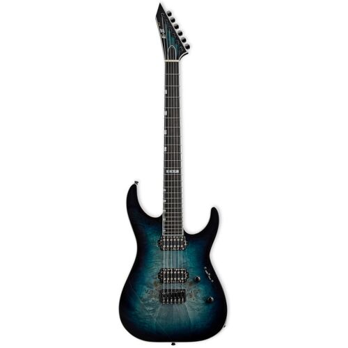 ESP E-II M-II HT Mercury Blue Burst elektrische gitaar met koffer