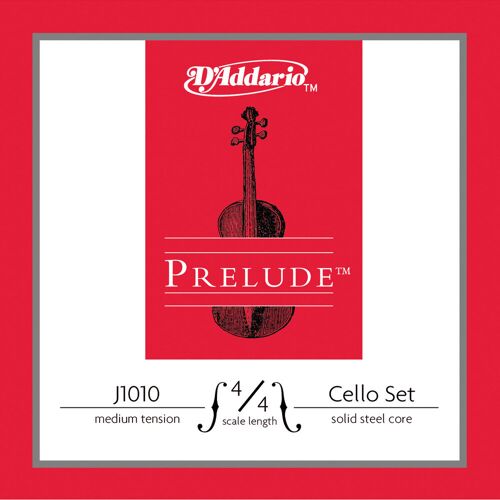 D'Addario J1010 Prelude Cello 4/4 Medium cellosnaren set