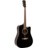 Fazley W40-BK akoestische western gitaar zwart