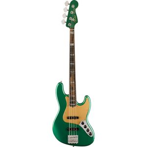 Fender American Ultra Jazz Bass Mystic Pine Green EB elektrische basgitaar met koffer
