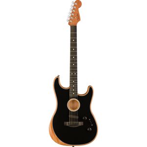 Fender American Acoustasonic Stratocaster Black met gigbag
