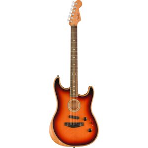 Fender American Acoustasonic Stratocaster 3-Color Sunburst met gigbag