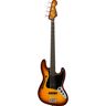 Fender Limited Edition Suona Jazz Bass Thinline EB Violin Burst semi-akoestische basgitaar met deluxe blonde koffer