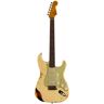 Fender Custom Shop Time Machine '61 Strat Heavy Relic Aged Vintage White over 3-Color Sunburst met deluxe koffer en CoA