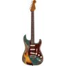 Fender Custom Shop Limited Edition Roasted '61 Strat Super Heavy Relic RW Aged Sherwood Green over 3-Color Sunburst