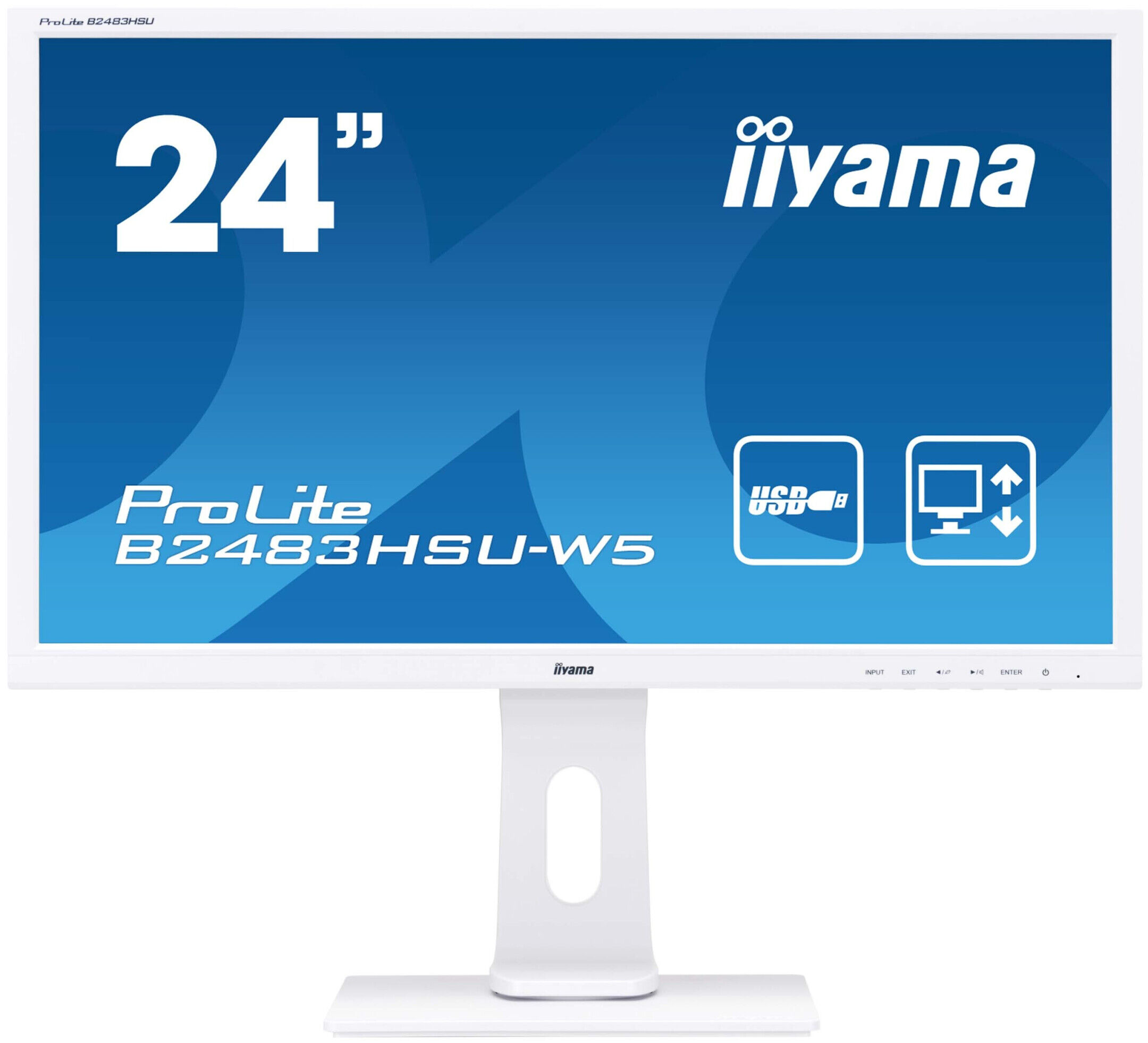 IIYAMA PROLITE B2483HSU-W5, wit