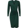 Fashionize Jurk Geplooid Effen d. Groen mw Medium