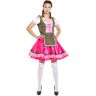 Feestbazaar Dirndl Klassiek Roze/Groen Franka