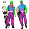 Feestbazaar Foute Neon Snowboard Ski Pak